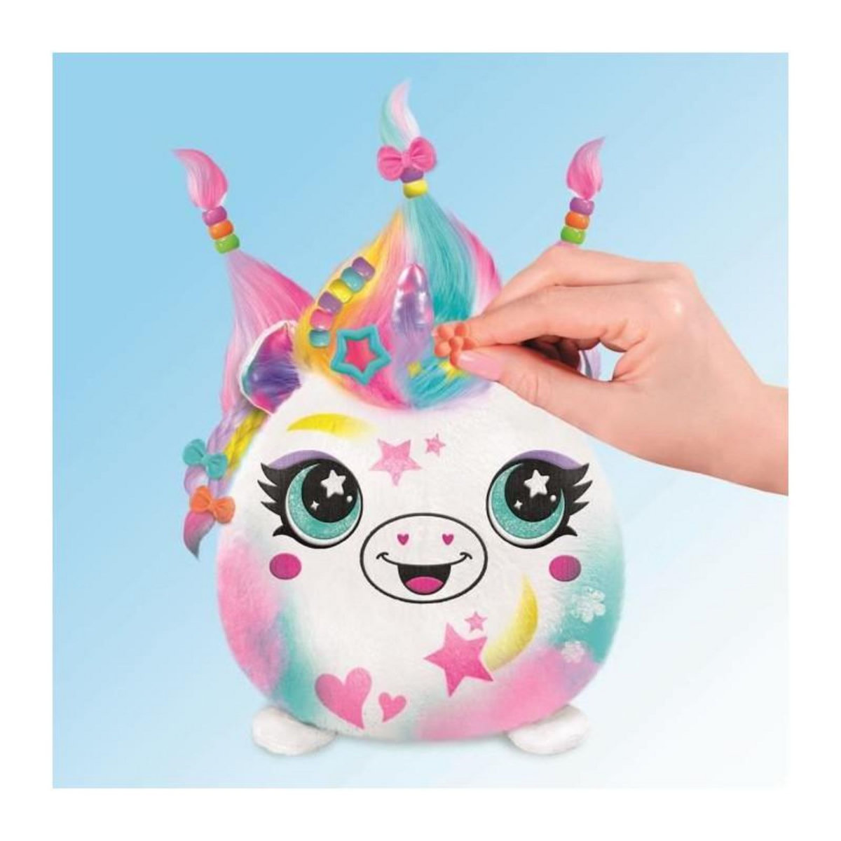 Canal Toys Canal Toys - Airbrush Plush - Peluche Squishy Hair'iffic  a coiffer et décorer avec spray électronique, feutres, -AIR 040- a