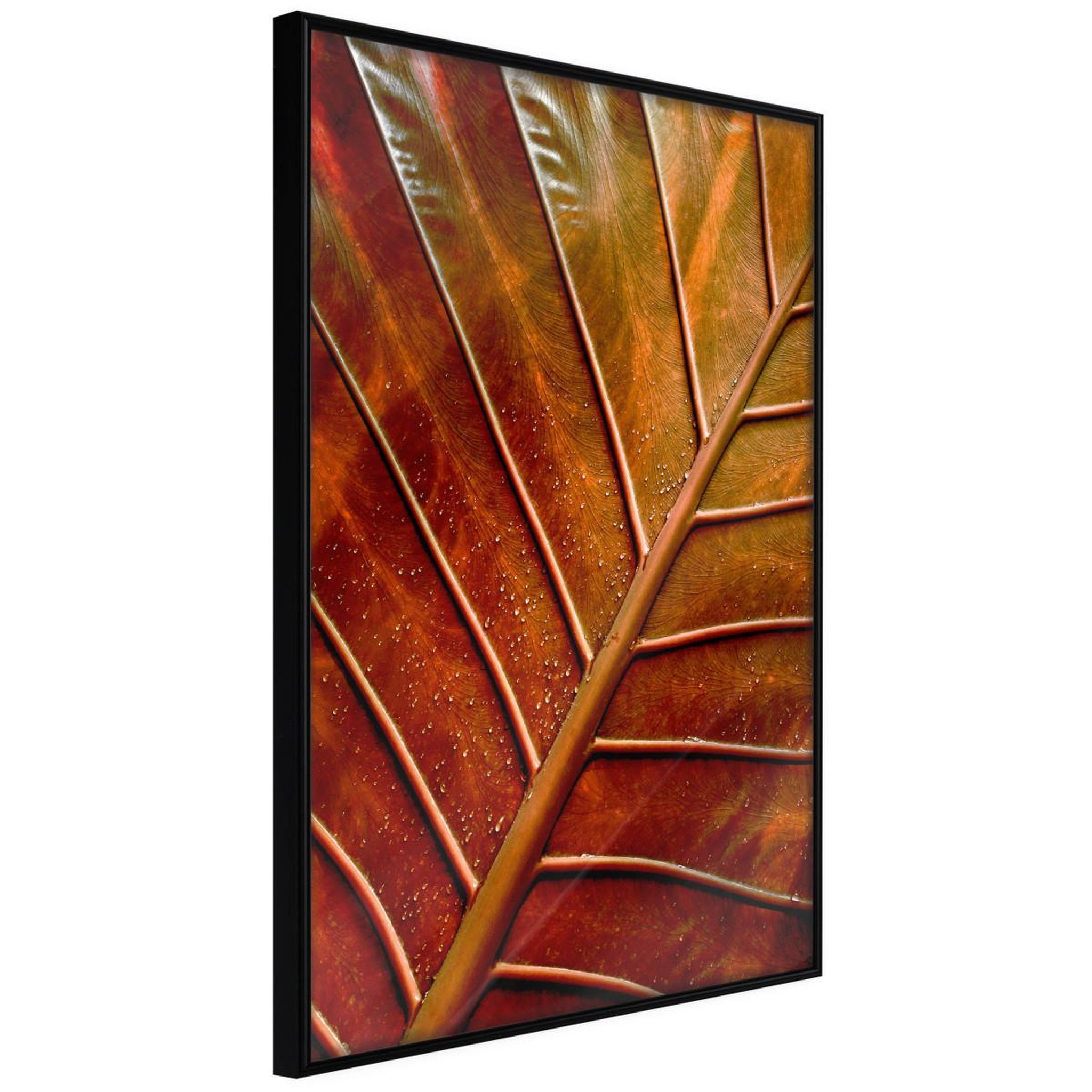 Paris Prix Affiche murale encadrée  bronze leaf. Coloris disponibles : Jaune, Noir