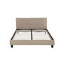 Voir la diapositive 2 : Habitat et Jardin Lit double en pvc  Julia  - 140 x 190 cm - Taupe
