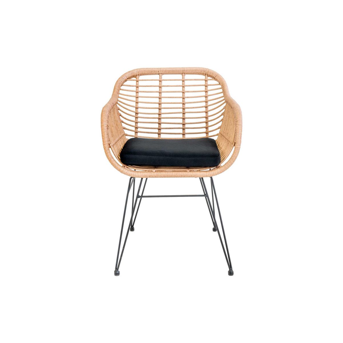 LISA DESIGN Candelaria - lot de 2 chaises - en poly rotin