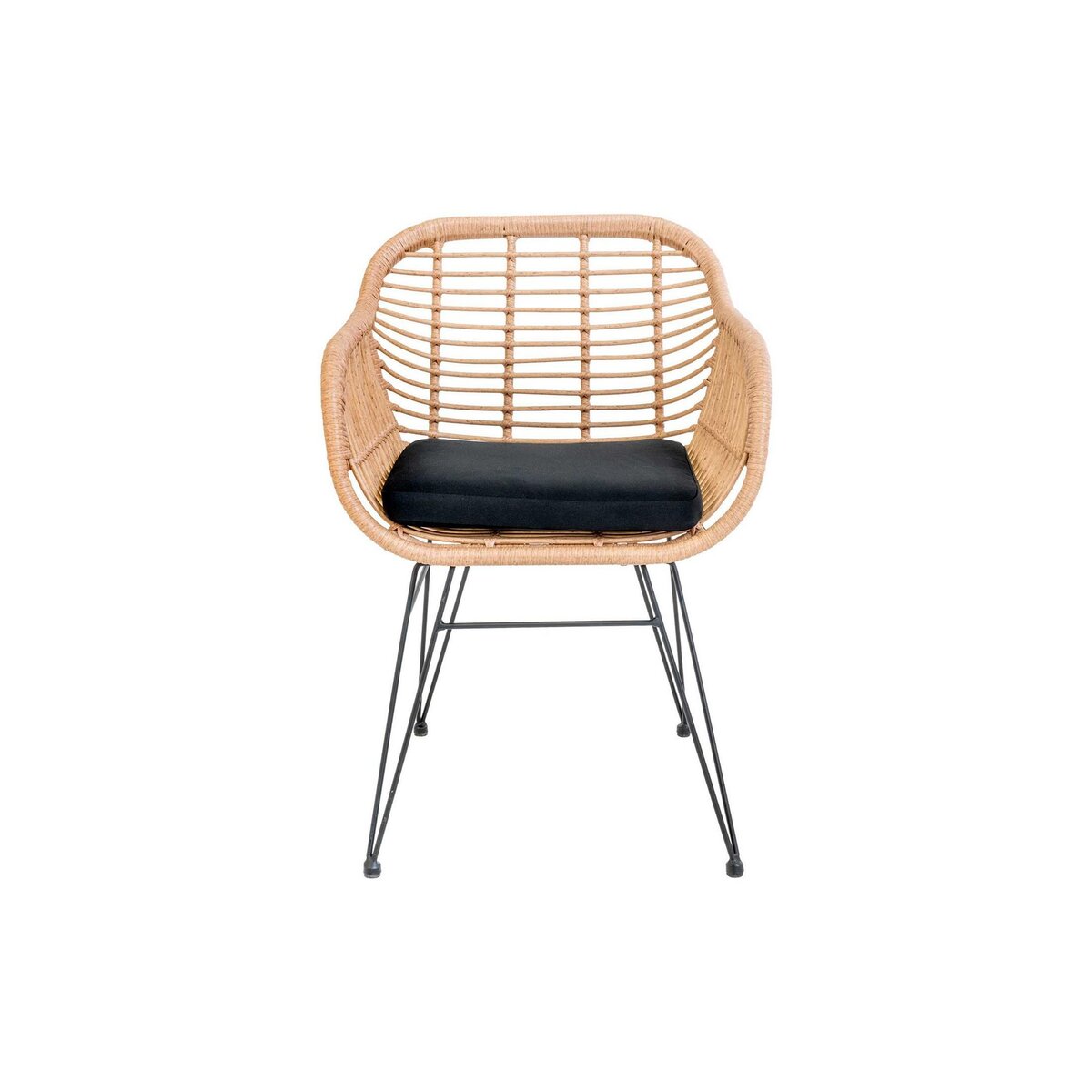 LISA DESIGN Candelaria - lot de 2 chaises - en poly rotin