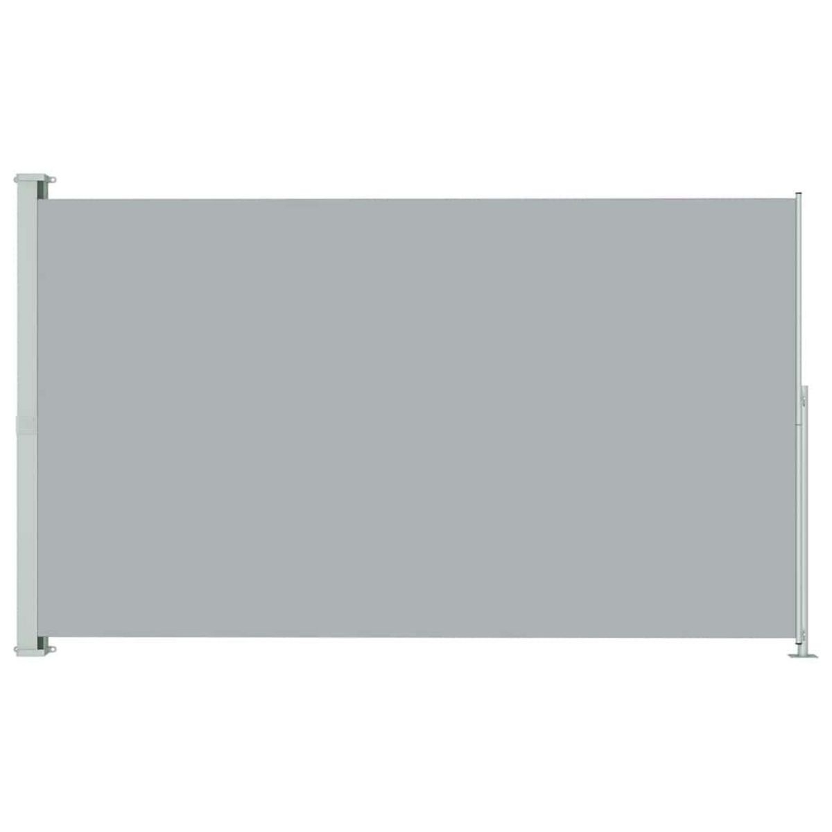 VIDAXL Auvent lateral retractable de patio 180x300 cm Gris