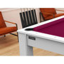 Voir la diapositive 6 : Paris Prix Table de Billard Convertible  Oregon  213cm Blanc & Prune