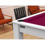 Voir la diapositive 6 : Paris Prix Table de Billard Convertible  Oregon  213cm Blanc & Prune