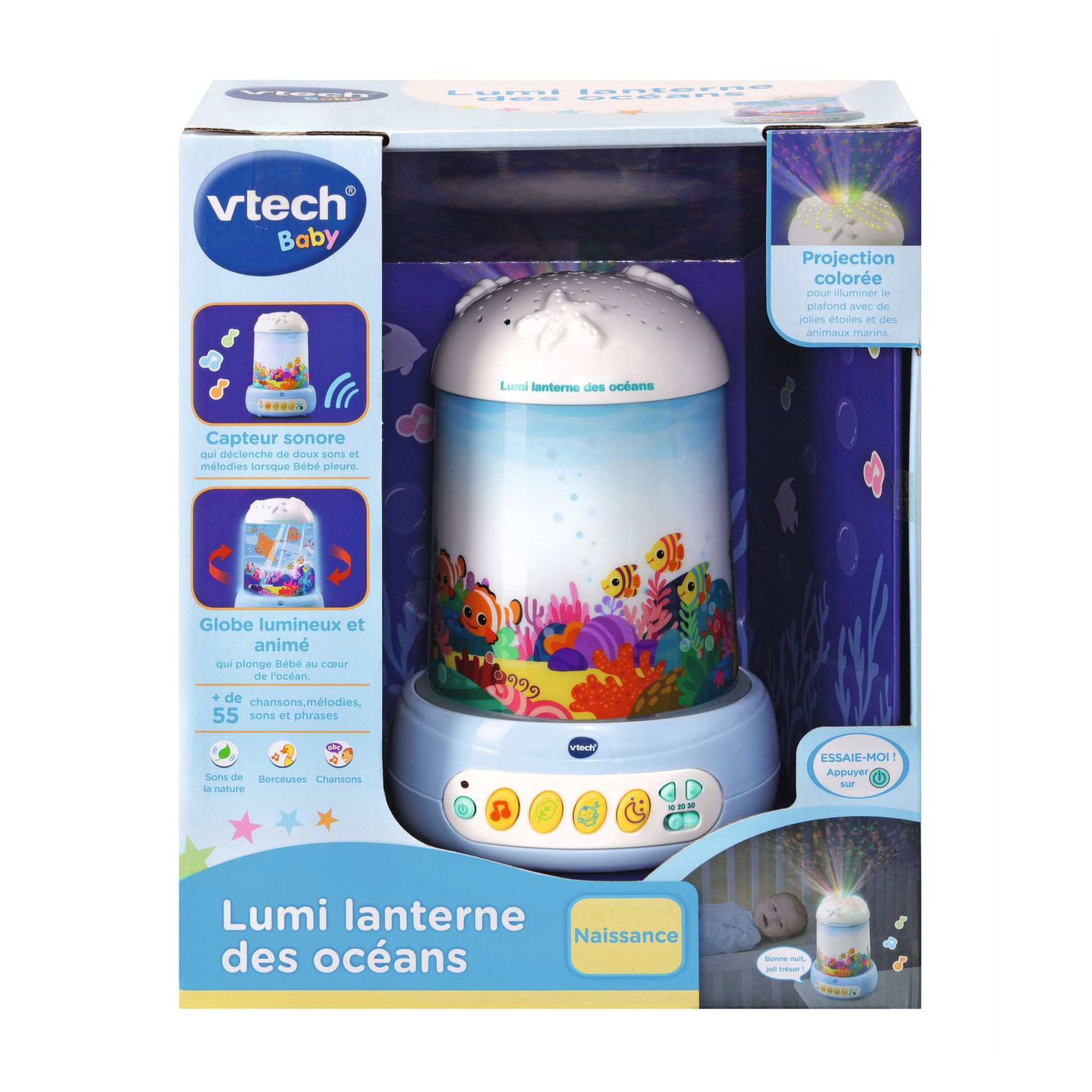 Voir la diapositive 3 : VTECH Veilleuse lumineuse Lumi Lanterne des océans