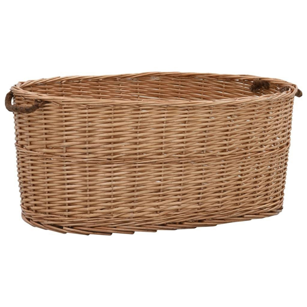 VIDAXL Panier a bois de chauffage poignees de transport 78x54x34 cm