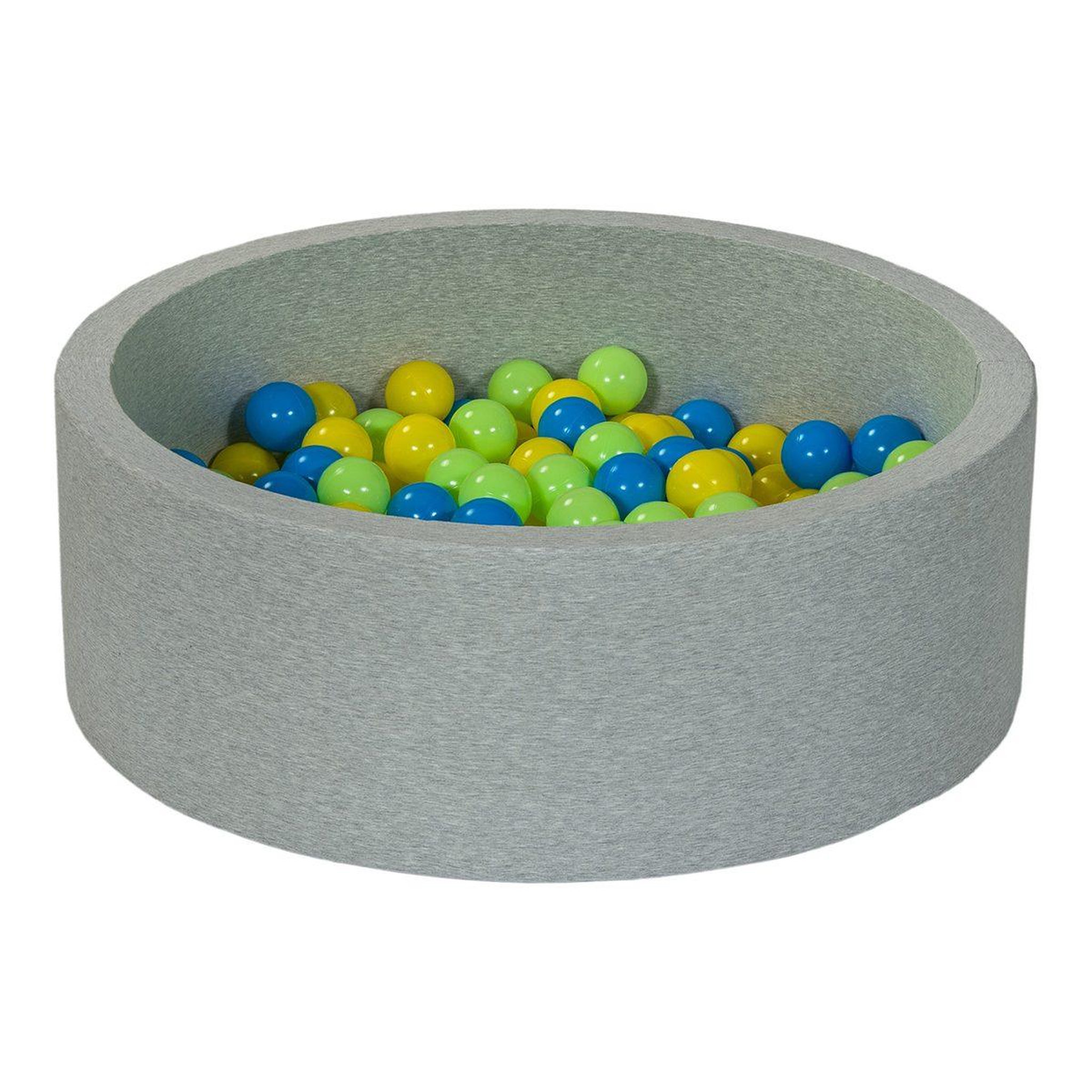 VELINDA Piscine à balles aire de jeu + 200 balles jaune, bleu, vert