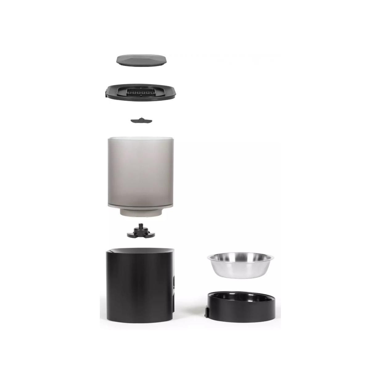 LIVOO Distributeur de croquettes automatique 5w noir - PET106