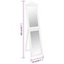 Voir la diapositive 6 : VIDAXL Miroir sur pied Blanc 50x200 cm