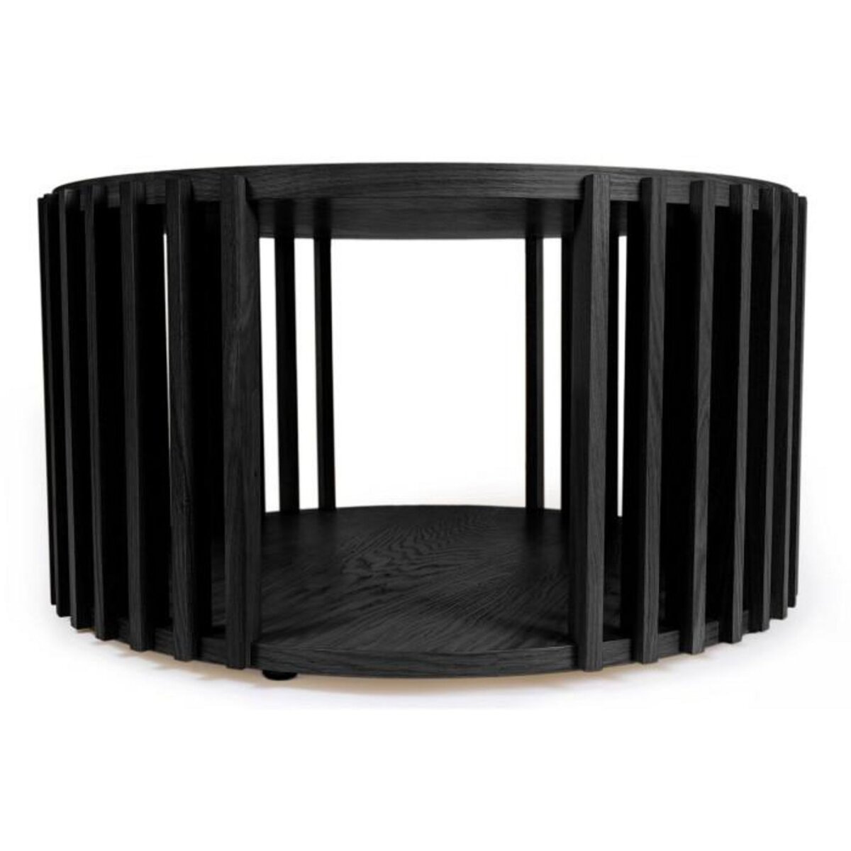 Paris Prix Table Basse Ronde Design  Drum  83cm Noir