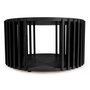 Voir la diapositive 6 : Paris Prix Table Basse Ronde Design  Drum  83cm Noir