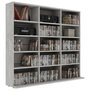 Voir la diapositive 3 : VIDAXL Armoire a CD Gris beton 102x23x89,5 cm Bois d'ingenierie