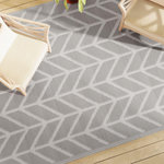 VIDAXL Tapis d'exterieur ARAKIL Gris 190x290 cm PP
