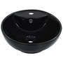 Voir la diapositive 2 : VIDAXL Lavabo avec trop-plein 46,5 x 18 cm Ceramique Noir