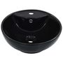 Voir la diapositive 2 : VIDAXL Lavabo avec trop-plein 46,5 x 18 cm Ceramique Noir