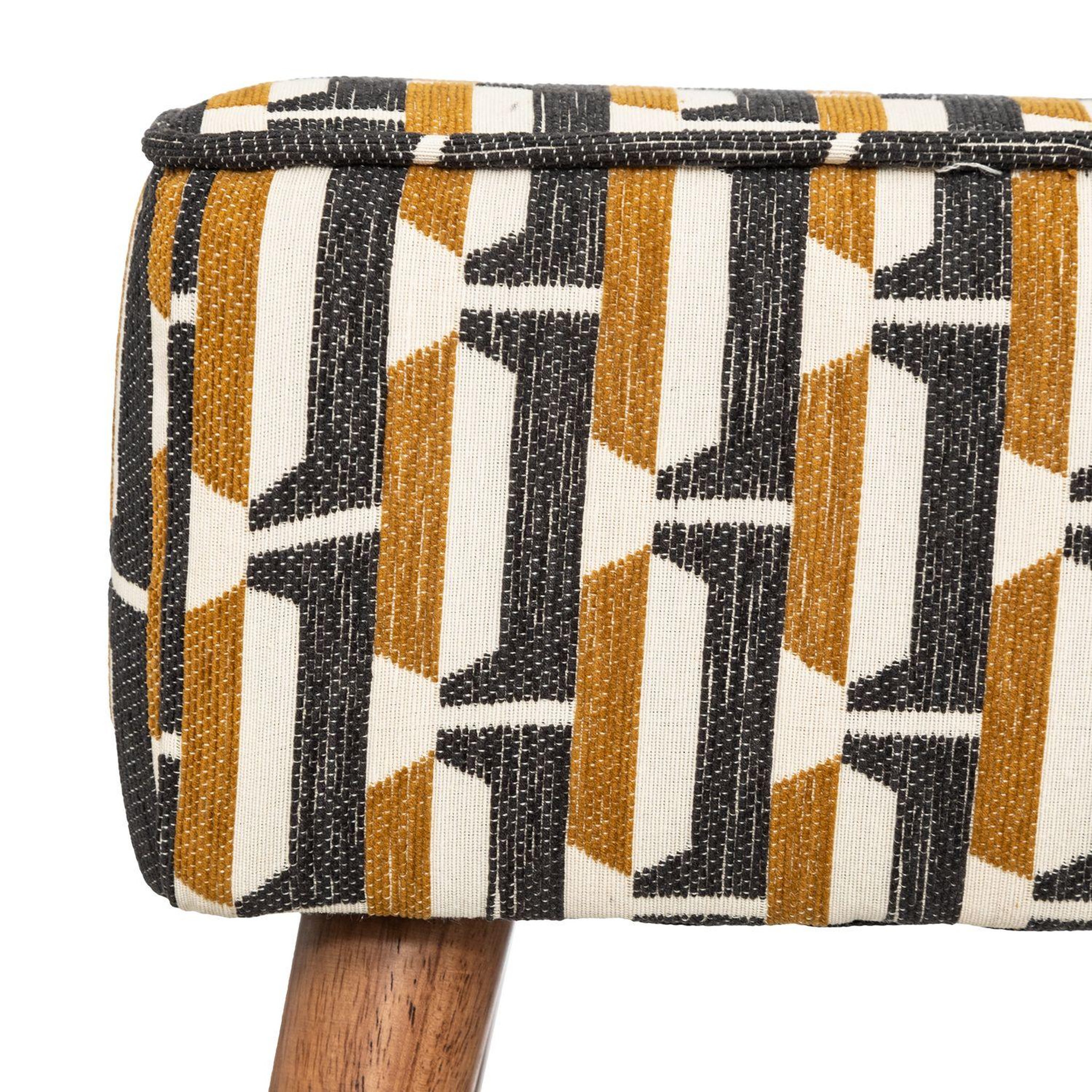 Voir la diapositive 3 : ATMOSPHERA Tabouret d'appoint en tissu jacquard chiara