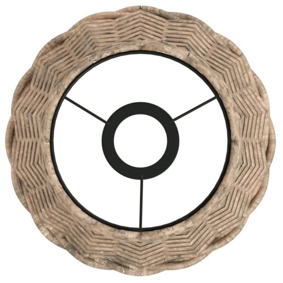 VIDAXL Abat jour de plafonnier marron Ø20x15 cm osier