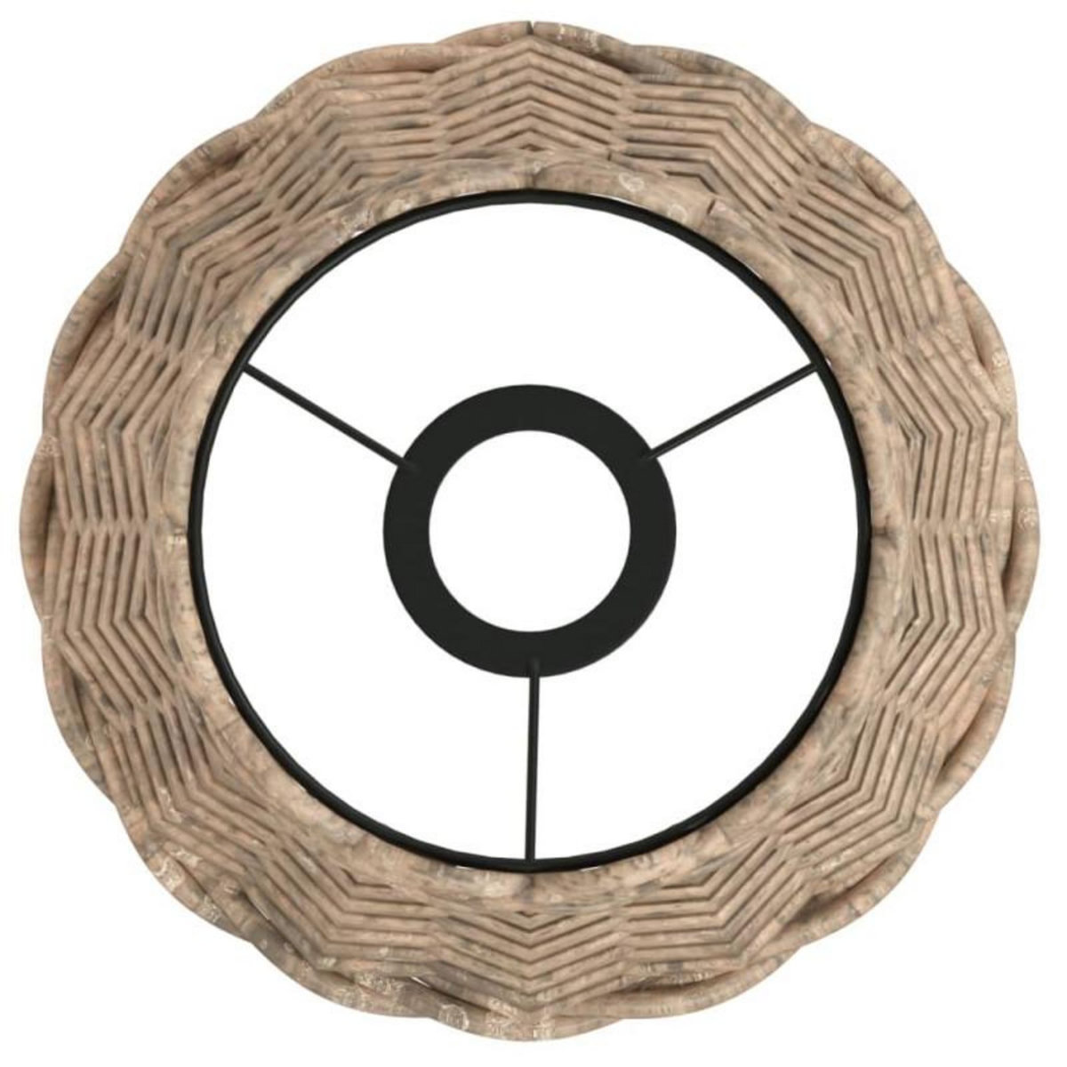 VIDAXL Abat jour de plafonnier marron Ø20x15 cm osier