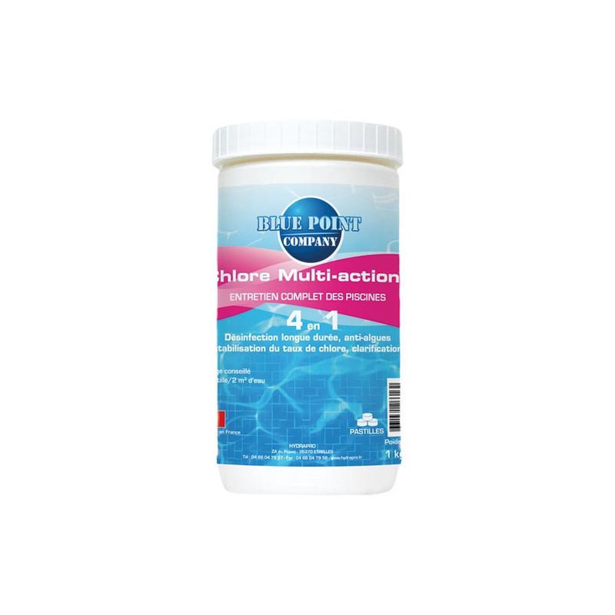 Blue point company CHLORE MULTI ACTIONS PASTILLES 20G 1KG BLUE POINT COMPANY - 006200901