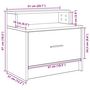 Voir la diapositive 6 : VIDAXL Tables de chevet avec tiroir 2 pcs chene fume 51x31x47 cm