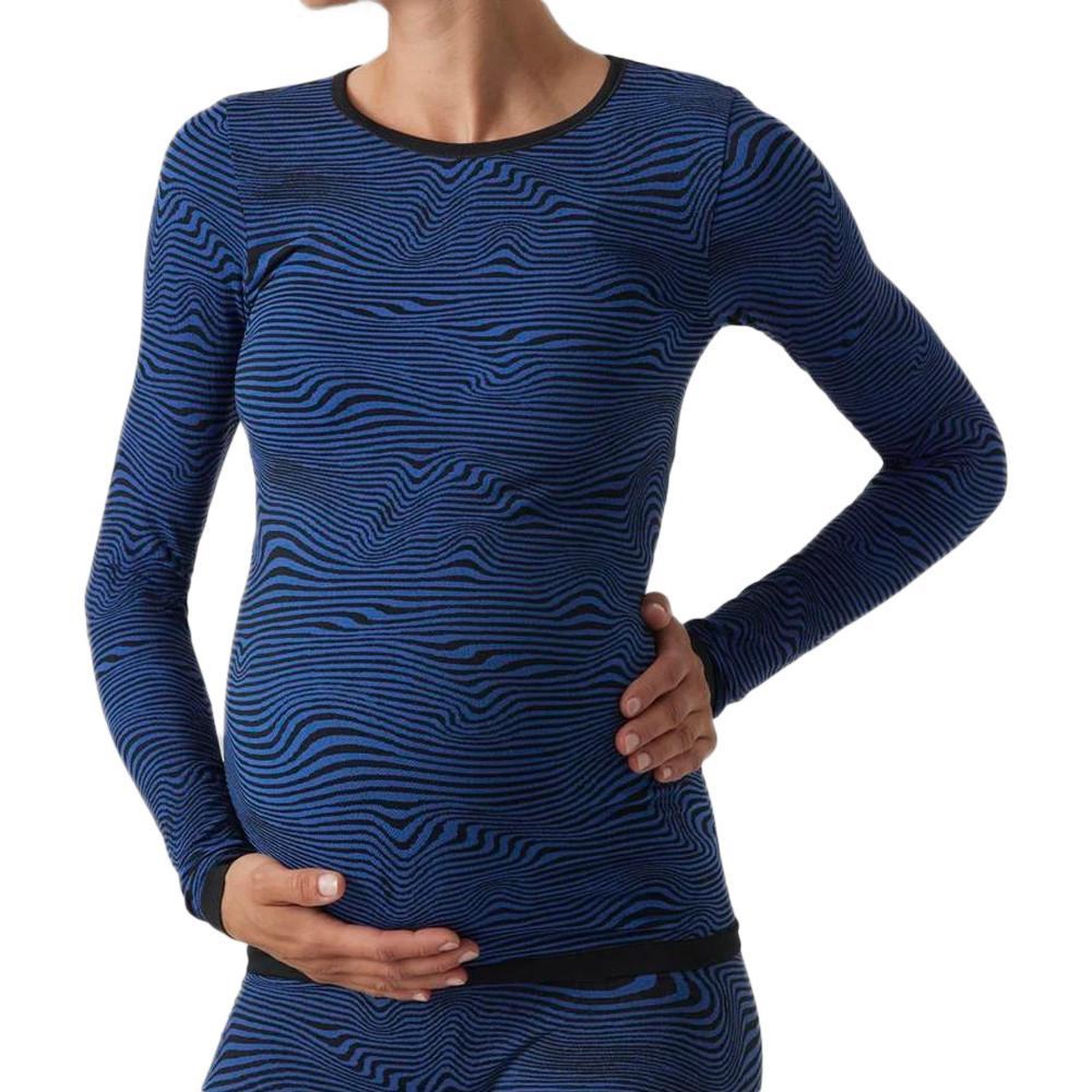 MAMALICIOUS T shirt Manches Longues Bleu Femme Mamalicious Kenya. Coloris disponibles : Noir
