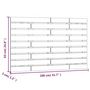 Voir la diapositive 6 : VIDAXL Tete de lit murale 106x3x63 cm Bois massif de pin