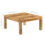 Voir la diapositive 6 : VIDAXL Table basse 80x80x40 cm Bois de manguier massif