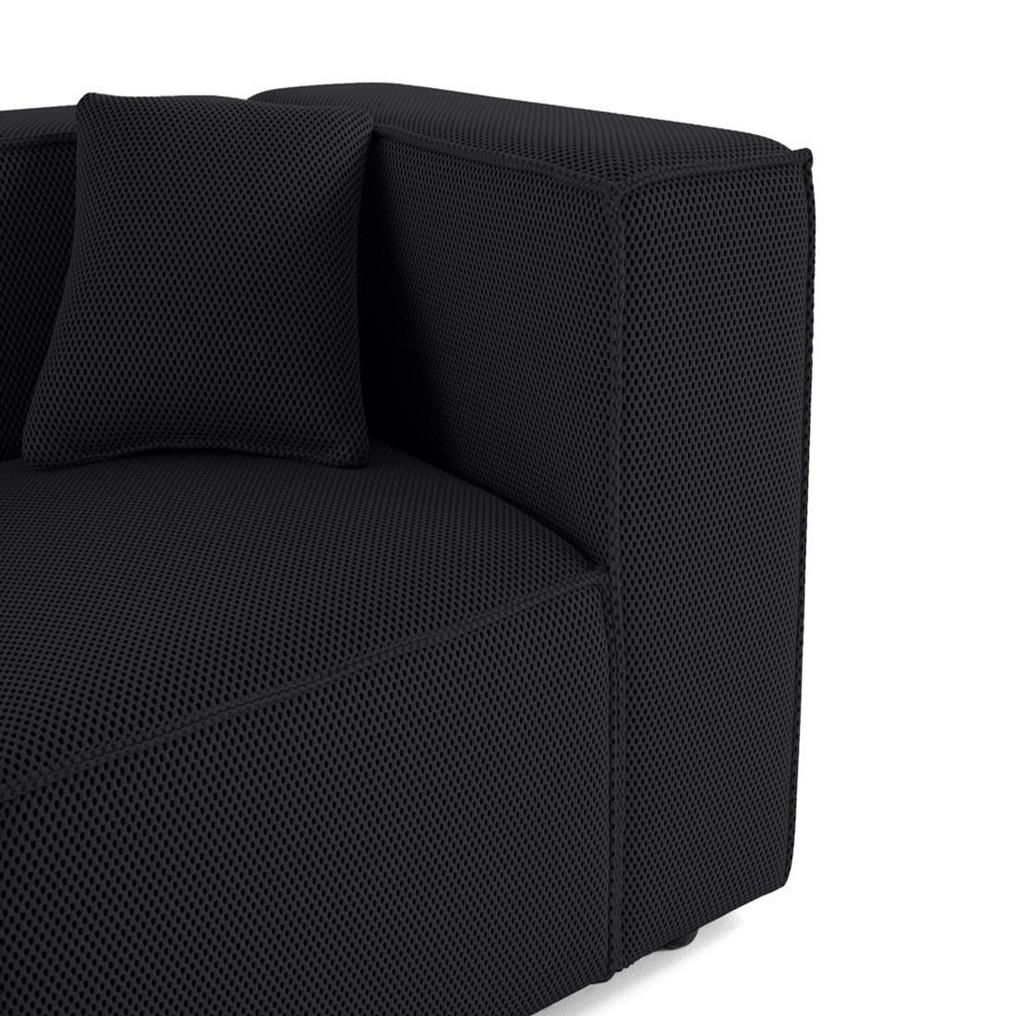 Voir la diapositive 6 : LISA DESIGN Arty - module d'assise droit - en tissu mailles 3d