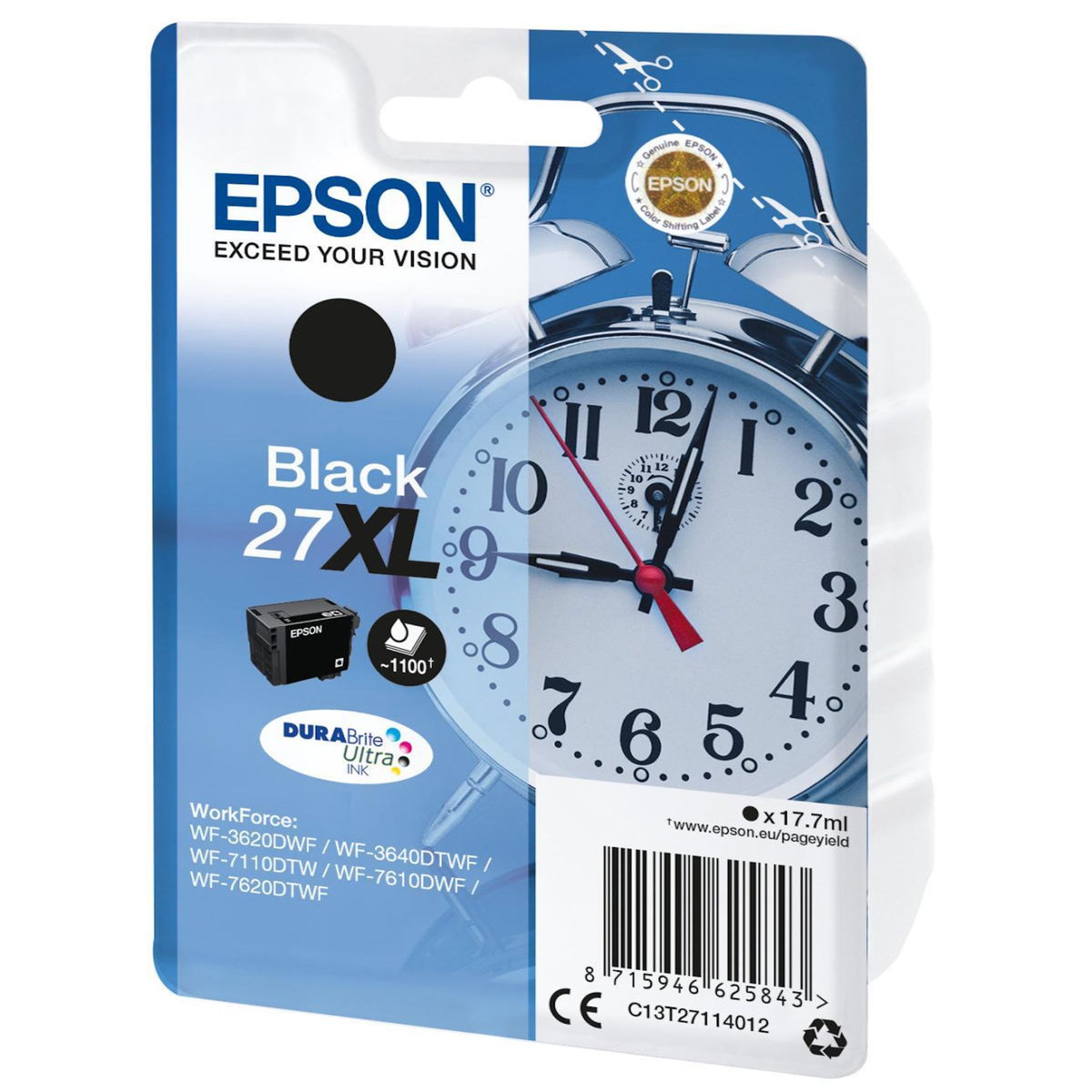 Epson Cartouche d'encre T2711 série Réveil : Noire XL