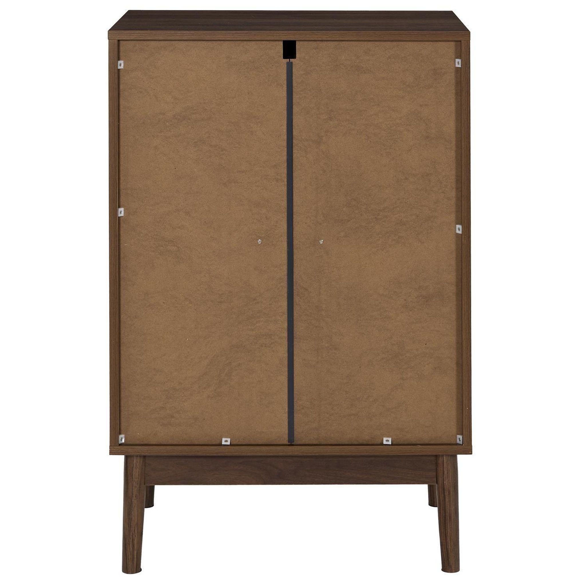 Voir la diapositive 6 : The Home Deco Factory Commode 4 tiroirs effet noyer tiffany - marron