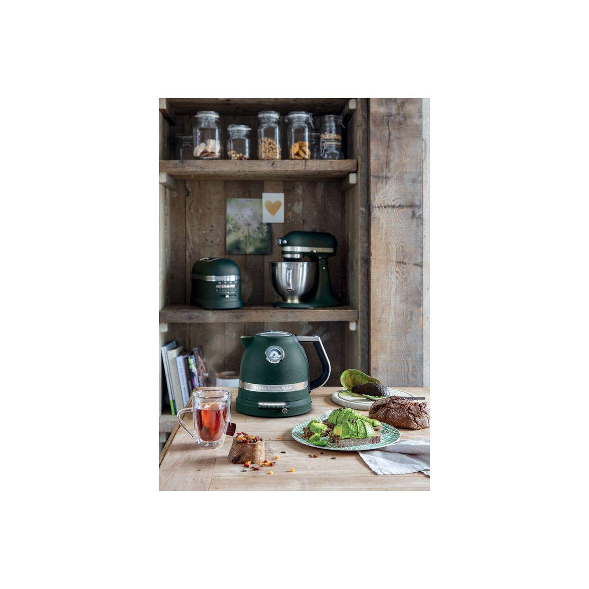 Voir la diapositive 2 : KitchenAid Bouilloire artisan 5kek1522epp vert sapin