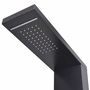 Voir la diapositive 4 : VIDAXL Systeme de panneau de douche Aluminium Mat Noir