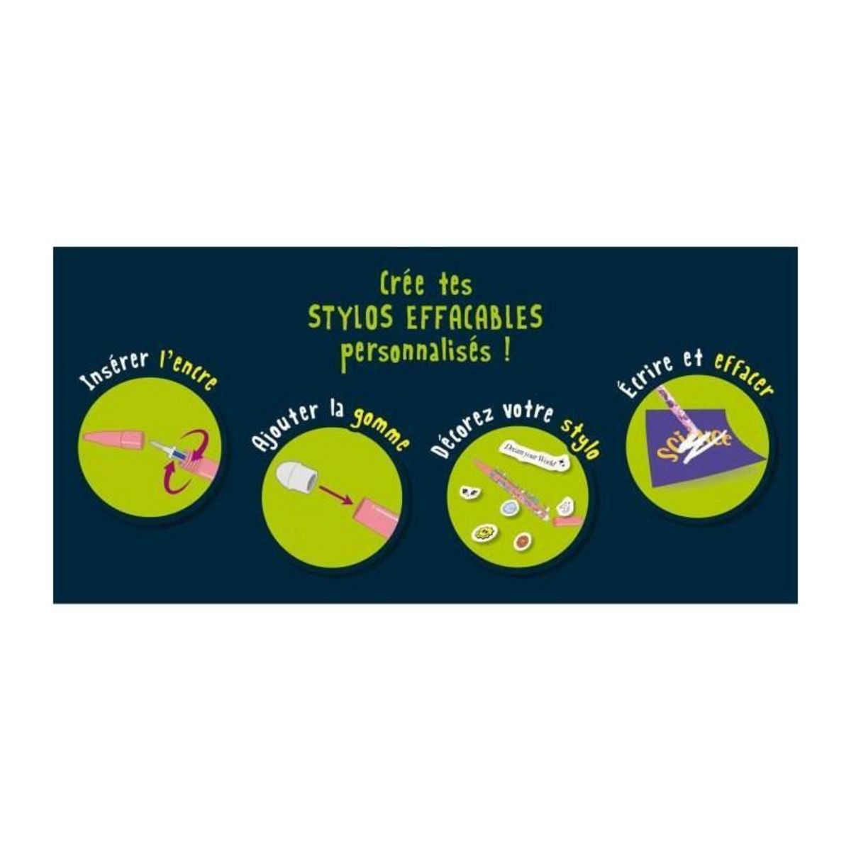 LISCIANI GIOCHI Laboratoire de stylos effaçables - Kit Scientifique - I'M A GENIUS - Stylos a personnaliser, Expériences d'encre