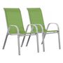 Voir la diapositive 1 : Habitat et Jardin Fauteuil jardin Textilène  Cordoba  - Phoenix - Vert - Lot de 2