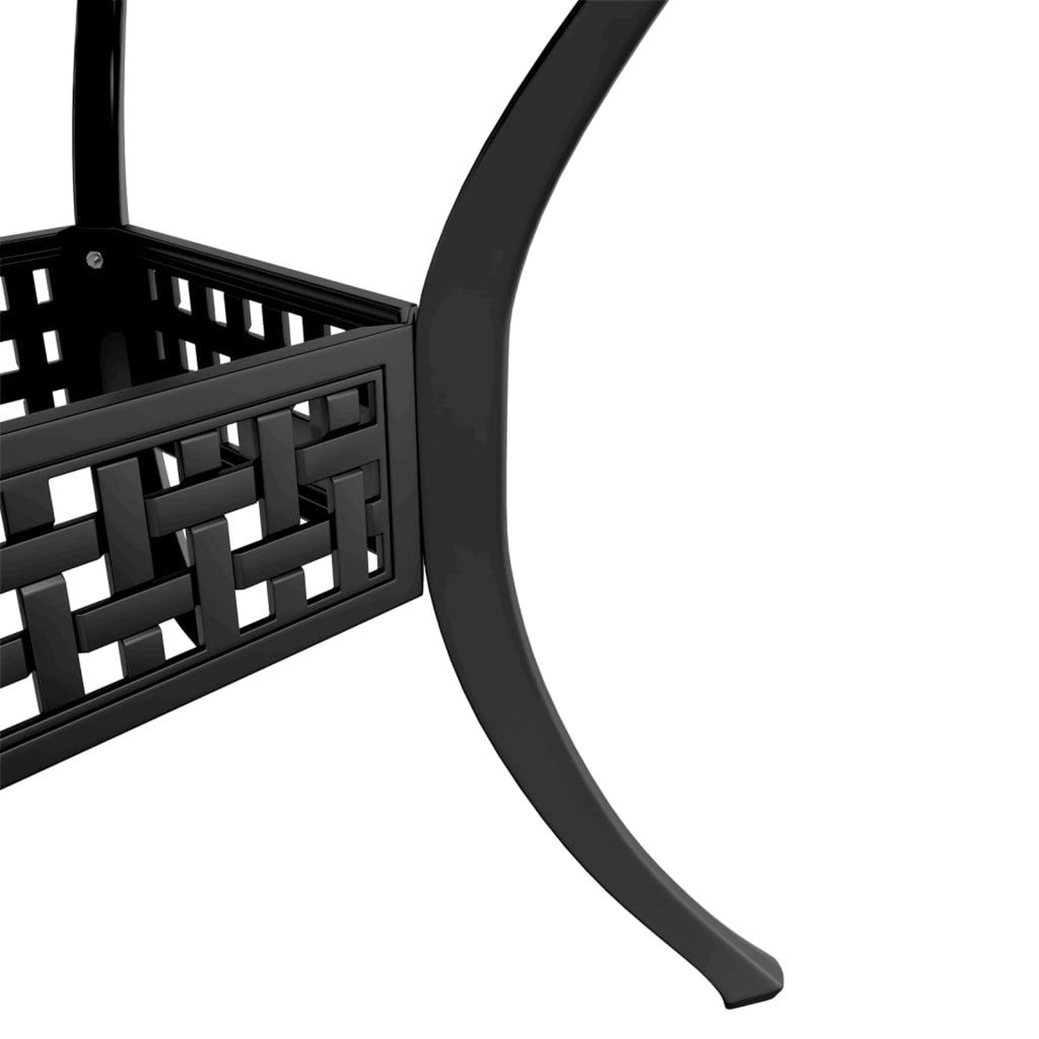 Voir la diapositive 5 : VIDAXL Ensemble a manger de jardin 5 pcs noir aluminium coule