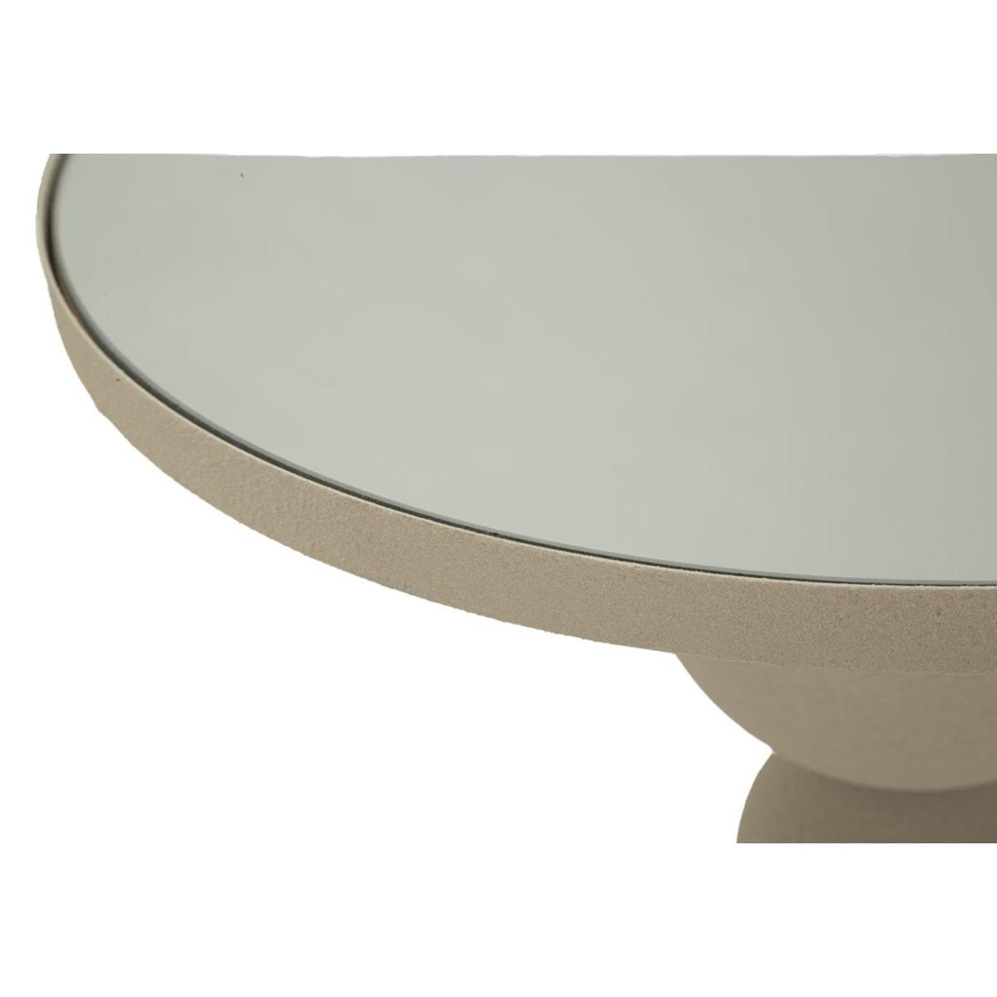 Voir la diapositive 3 : Paris Prix Table d'Appoint Miroir  Dune  42cm Crème