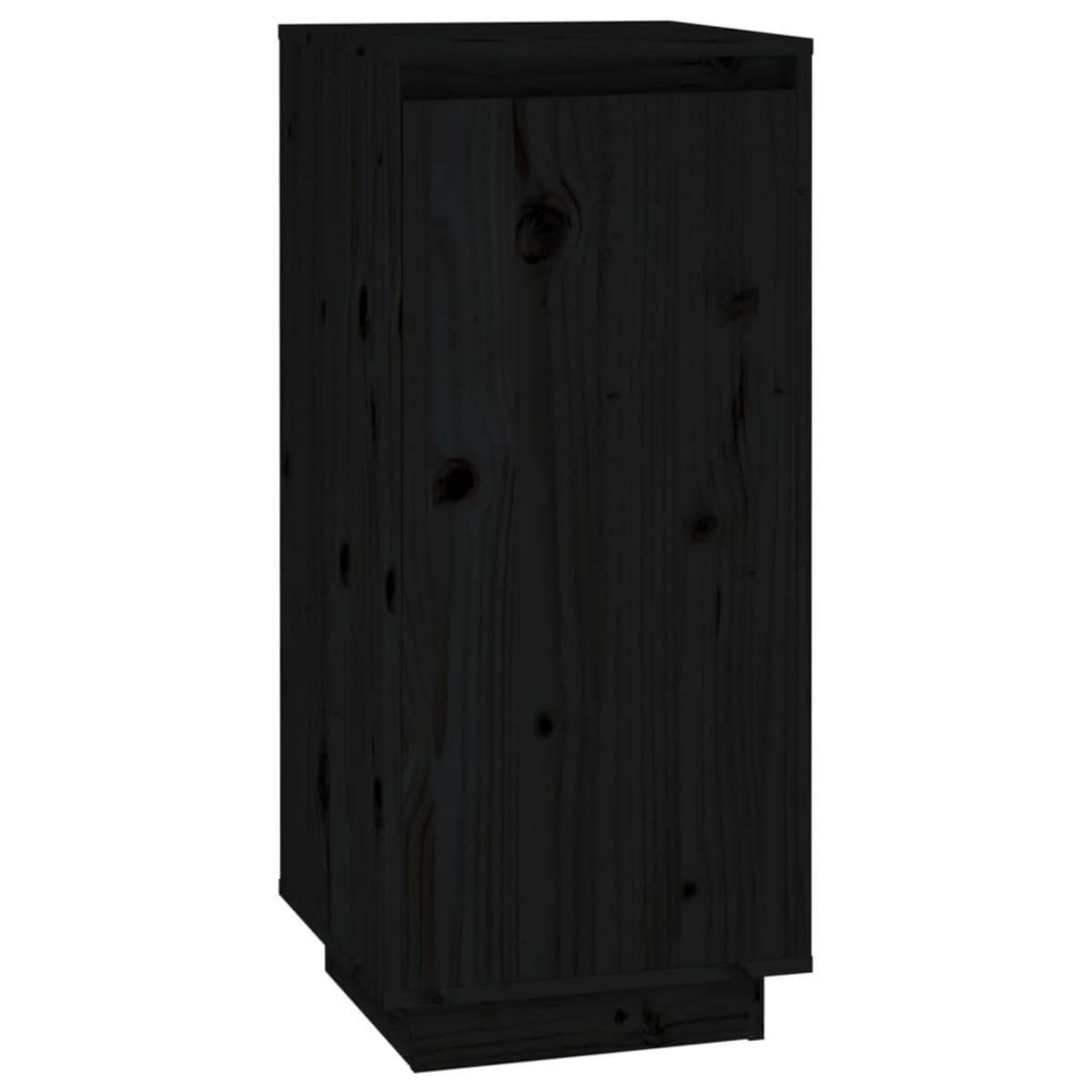 VIDAXL Armoire a chaussures Noir 35x35x80 cm Bois de pin massif