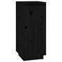 Voir la diapositive 2 : VIDAXL Armoire a chaussures Noir 35x35x80 cm Bois de pin massif