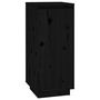 Voir la diapositive 2 : VIDAXL Armoire a chaussures Noir 35x35x80 cm Bois de pin massif