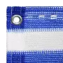 VIDAXL Ecran de balcon Bleu et blanc 75x300 cm PEHD