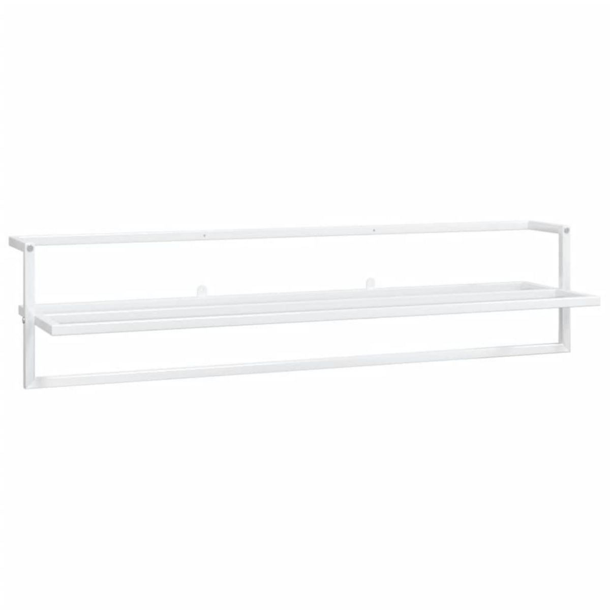 VIDAXL Porte-serviettes Blanc 95x25x22 cm Fer