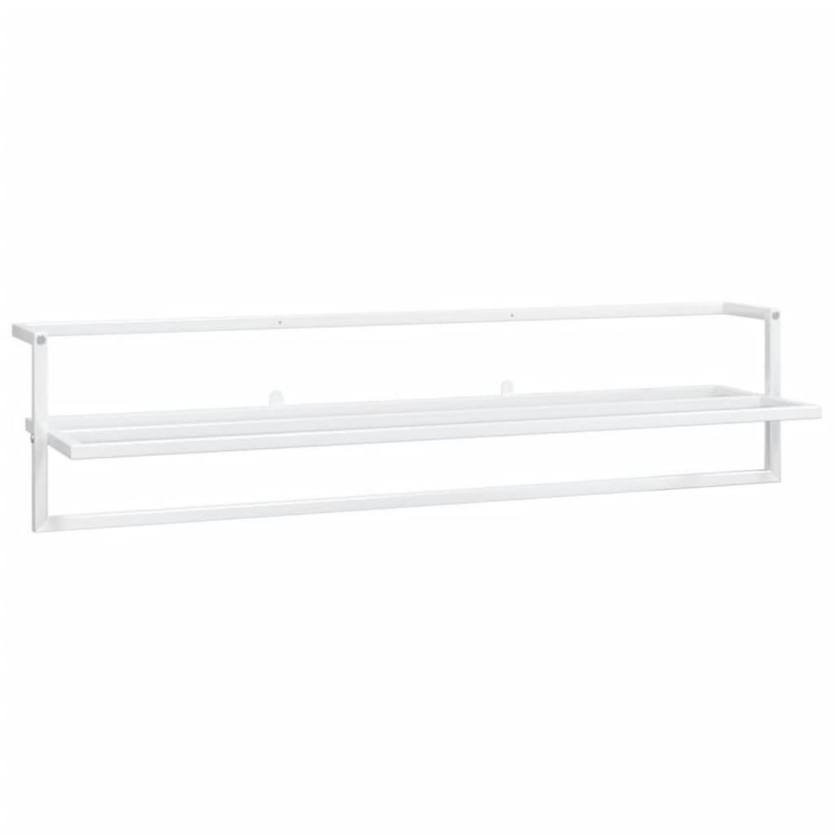 VIDAXL Porte-serviettes Blanc 95x25x22 cm Fer
