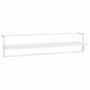 Voir la diapositive 2 : VIDAXL Porte-serviettes Blanc 95x25x22 cm Fer