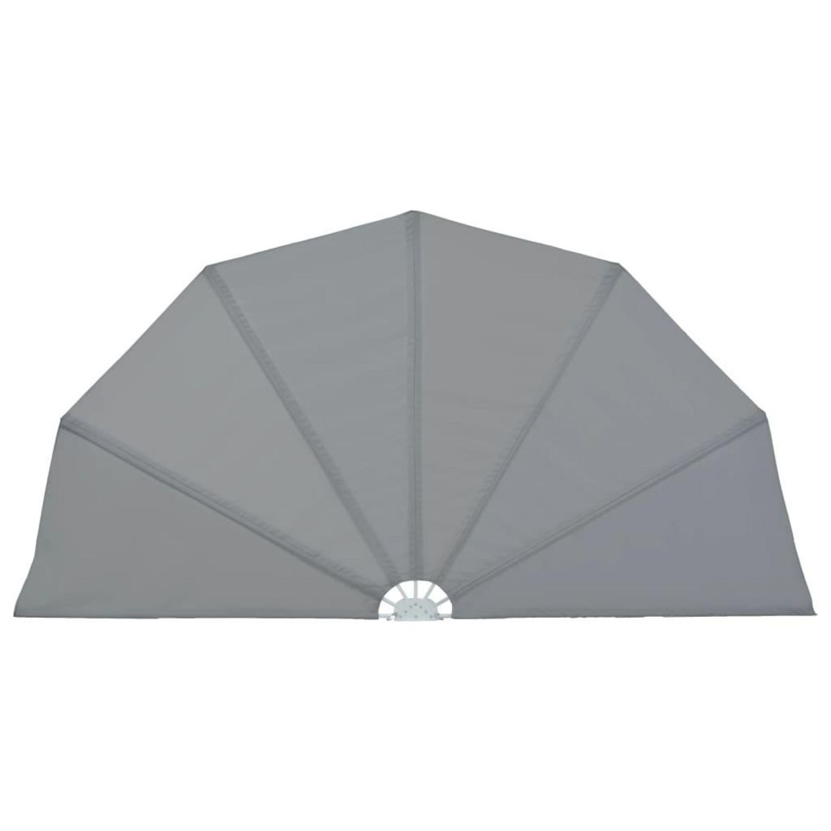 VIDAXL Auvent lateral pliable de terrasse Gris 160 cm