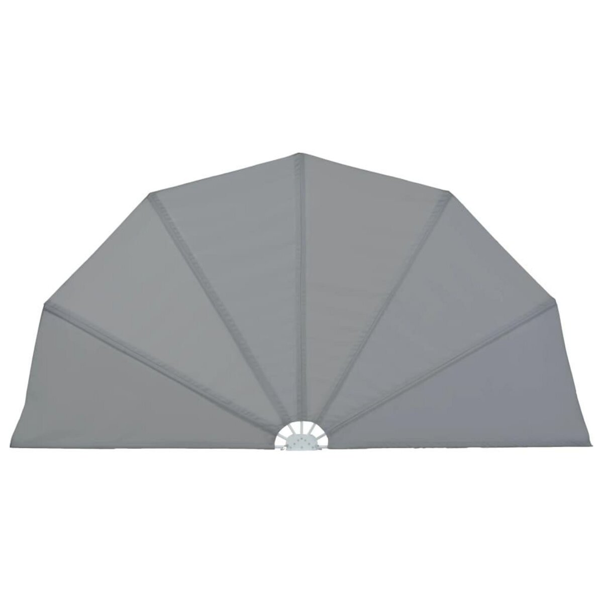 VIDAXL Auvent lateral pliable de terrasse Gris 160 cm