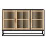 Voir la diapositive 4 : VIDAXL Buffet noir 105x30x65 cm bois d ingénierie