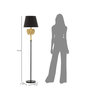 Voir la diapositive 6 : Paris Prix Lampadaire Design  Elephant  164cm Or & Noir