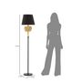 Voir la diapositive 6 : Paris Prix Lampadaire Design  Elephant  164cm Or & Noir