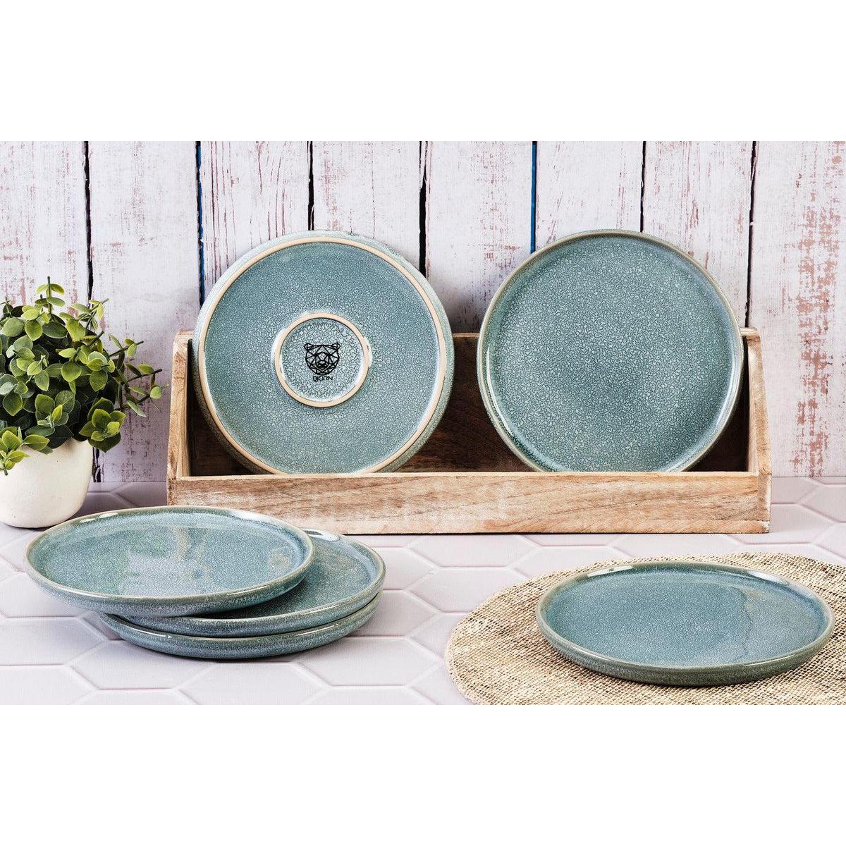 BJORN Assiette MAGMA Ø20cm - 6 pièces - Cobalt