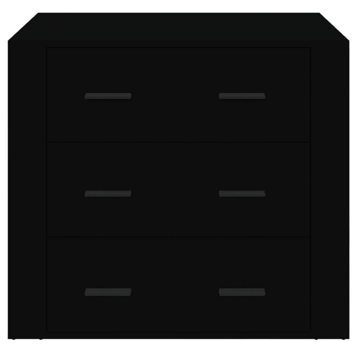 VIDAXL Buffet Noir 80x33x70 cm Bois d'ingenierie